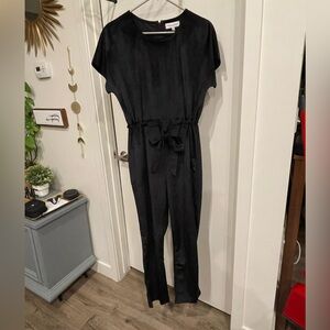 Piper & Scoot: Bianca Cinch Velvet Jumpsuit - Size Small